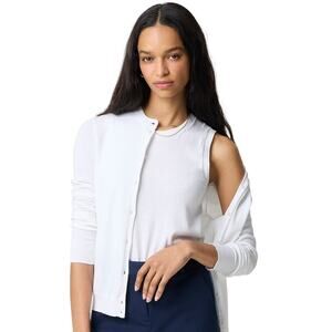 J.Crew White Sweater Shell Tank Top Cotton Sleeveless Knit XS